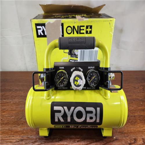 AS-IS RYOBI ONE+ 1 Gal. 120 PSI Portable 18V Horizontal Air Compressor ( 0.5 CFM at 90 PSI )