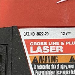 AS-IS Milwaukee 12-Volt Lithium-Ion Cordless Green 125 ft. Cross Line and Plumb Points Laser Level (Tool-Only)