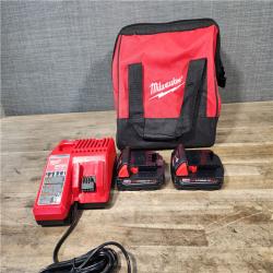 HOUSTON LOCATION - AS-IS M18 18-Volt Lithium-Ion Brushless Cordless Compact Hammer Drill/Impact Combo Kit (2-Tool) with (2) Batteries  Bag
