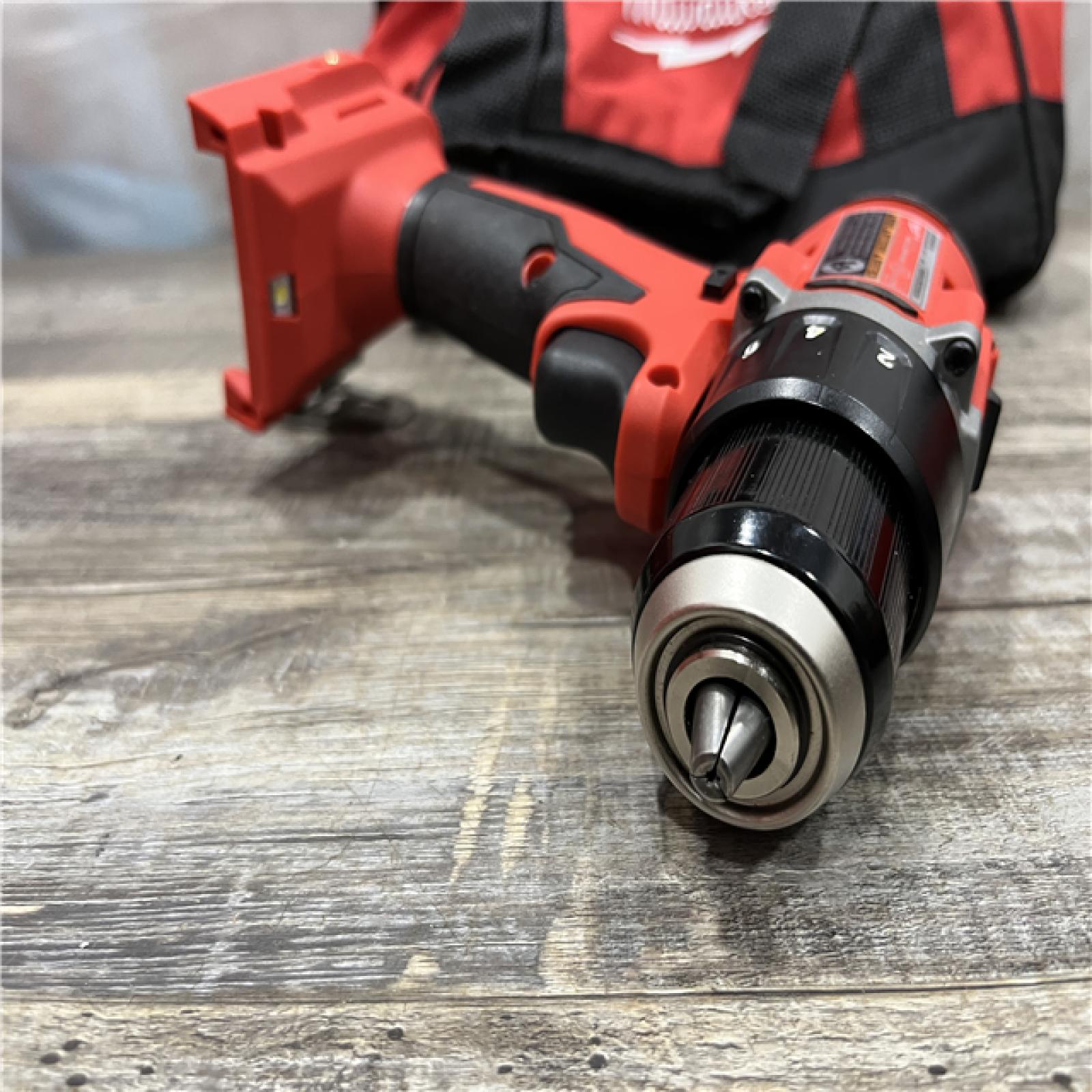 AS-IS Milwaukee 18V Lithium-Ion Brushless Cordless 1/2 in. Compact Drill/Driver with kit