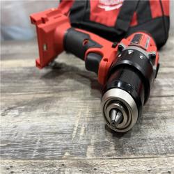AS-IS Milwaukee 18V Lithium-Ion Brushless Cordless 1/2 in. Compact Drill/Driver with kit