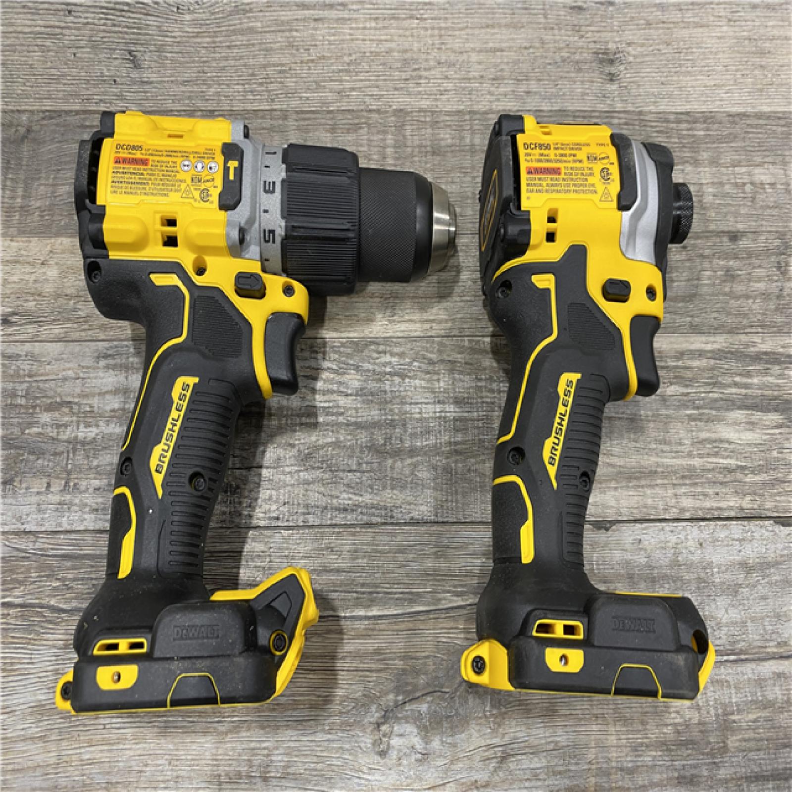 AS-IS DEWALT 20V MAX XR Hammer Drill and ATOMIC Impact Driver 2 Tool Cordless Combo Kit