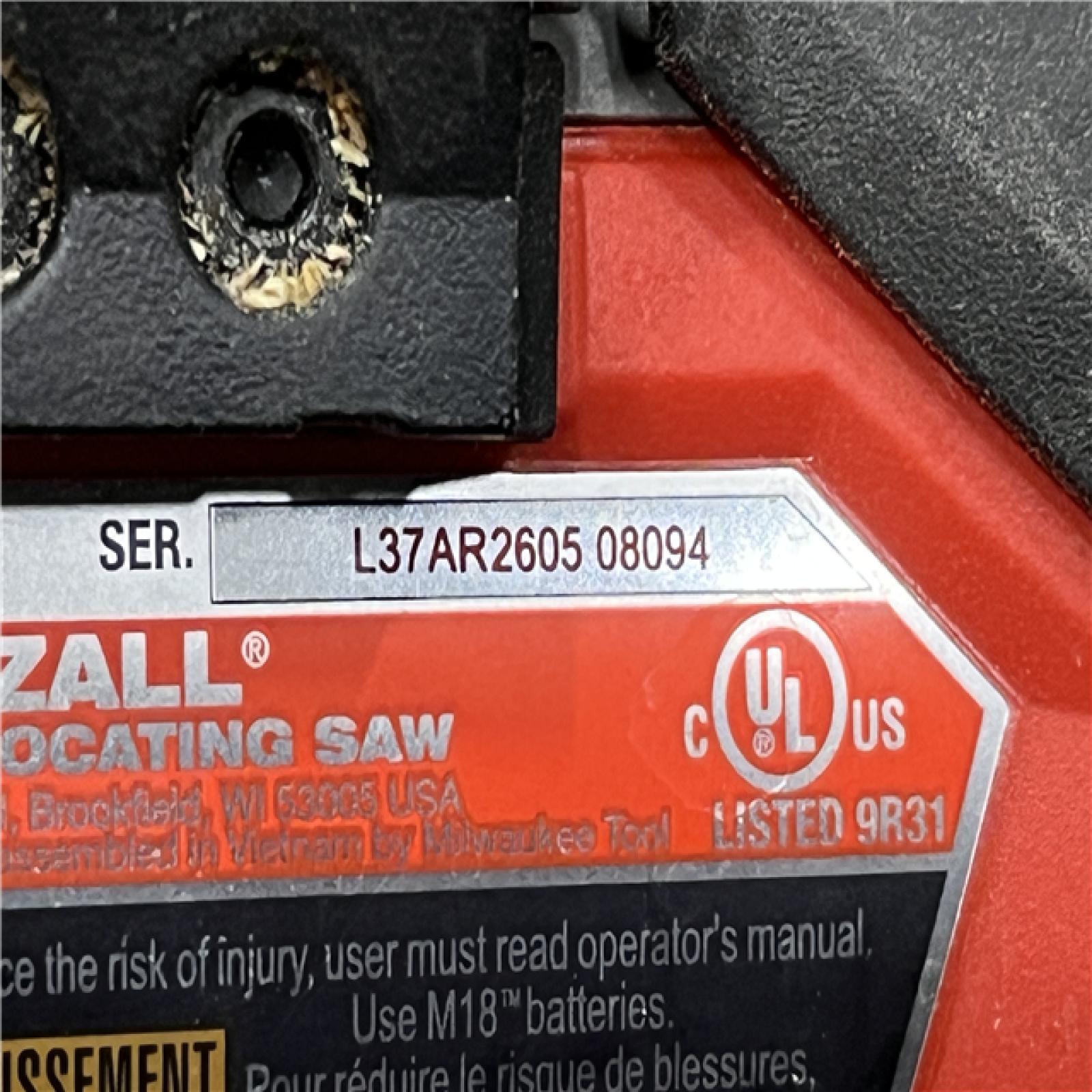 AS-IS Milwaukee FUEL GEN-2 18V Lithium-Ion Brushless Cordless SAWZALL Reciprocating Saw (Tool-Only)