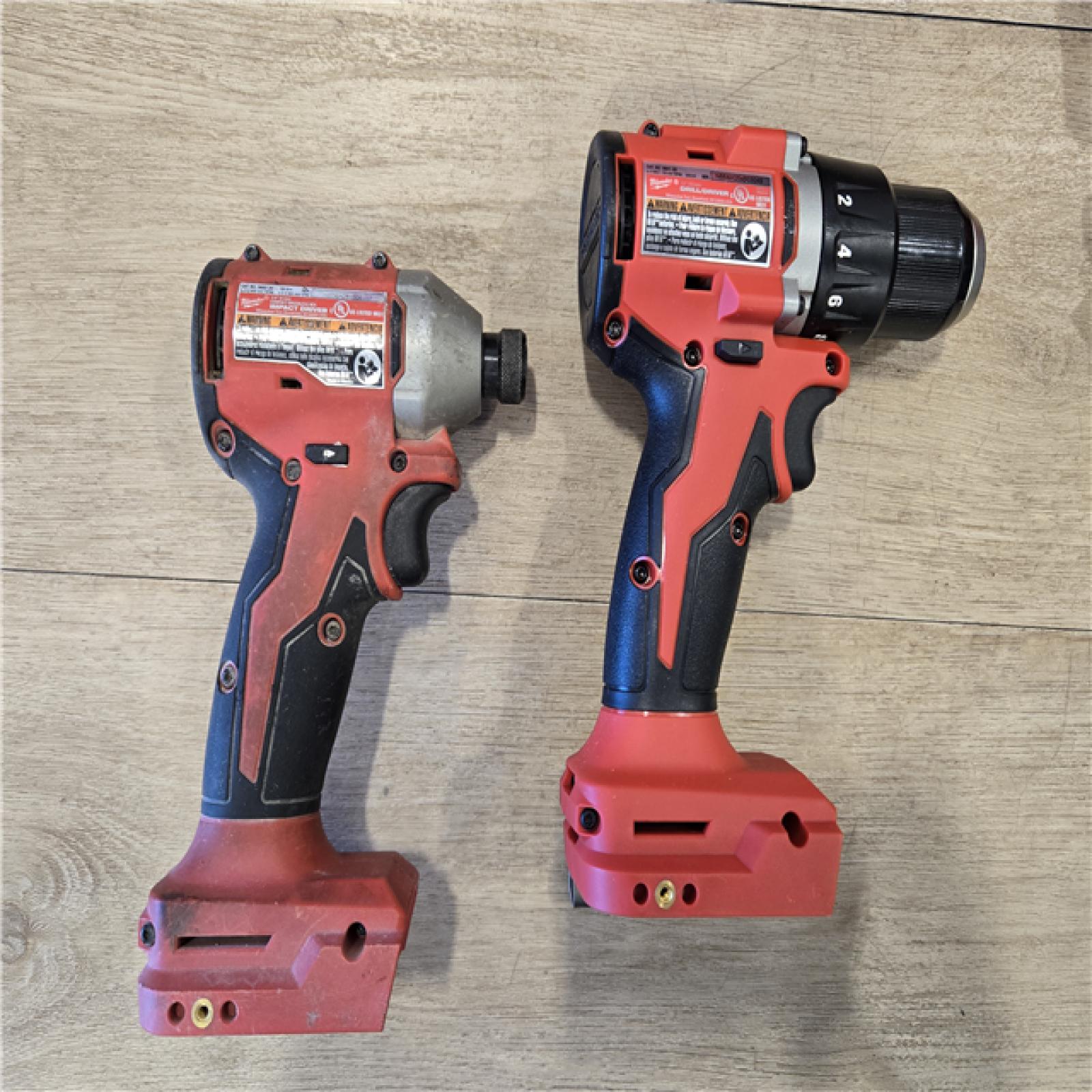 AS-IS Milwaukee 18V Lithium-Ion Brushless Cordless Compact Drill/Impact Combo Kit