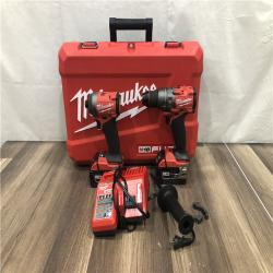 AS-IS Milwaukee FUEL 18V Lithium-Ion Brushless Cordless Hammer Drill and Impact Driver Combo Kit