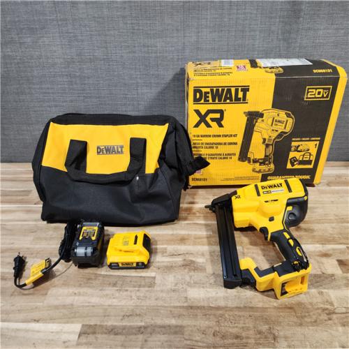 HOUSTON LOCATION - AS-IS DEWALT 20V MAX XR Lithium-Ion Cordless 18-Gauge Narrow Crown Stapler Kit