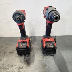 AS-IS- MILWAUKEE FUEL 18V Lithium-Ion Brushless Cordless Hammer Drill and Impact Driver Combo Kit