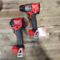 HOUSTON LOCATION - AS-IS MILWAUKEE FUEL 18V Lithium-Ion Brushless Cordless Hammer Drill and Impact Driver Combo Kit