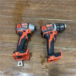 AS-IS Milwaukee M18 18V Cordless Brushed 2 Tool Drill/Driver and Impact Driver Kit