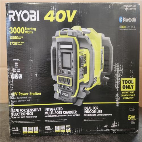Phoenix NEW RYOBI 40V 1800-Watt Portable Battery Inverter Power Station and 4-Port Charger (Tool Only)