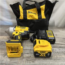 AS-IS DEWALT 20V MAX Lithium-Ion Cordless 1/2 in. Impact Wrench Kit