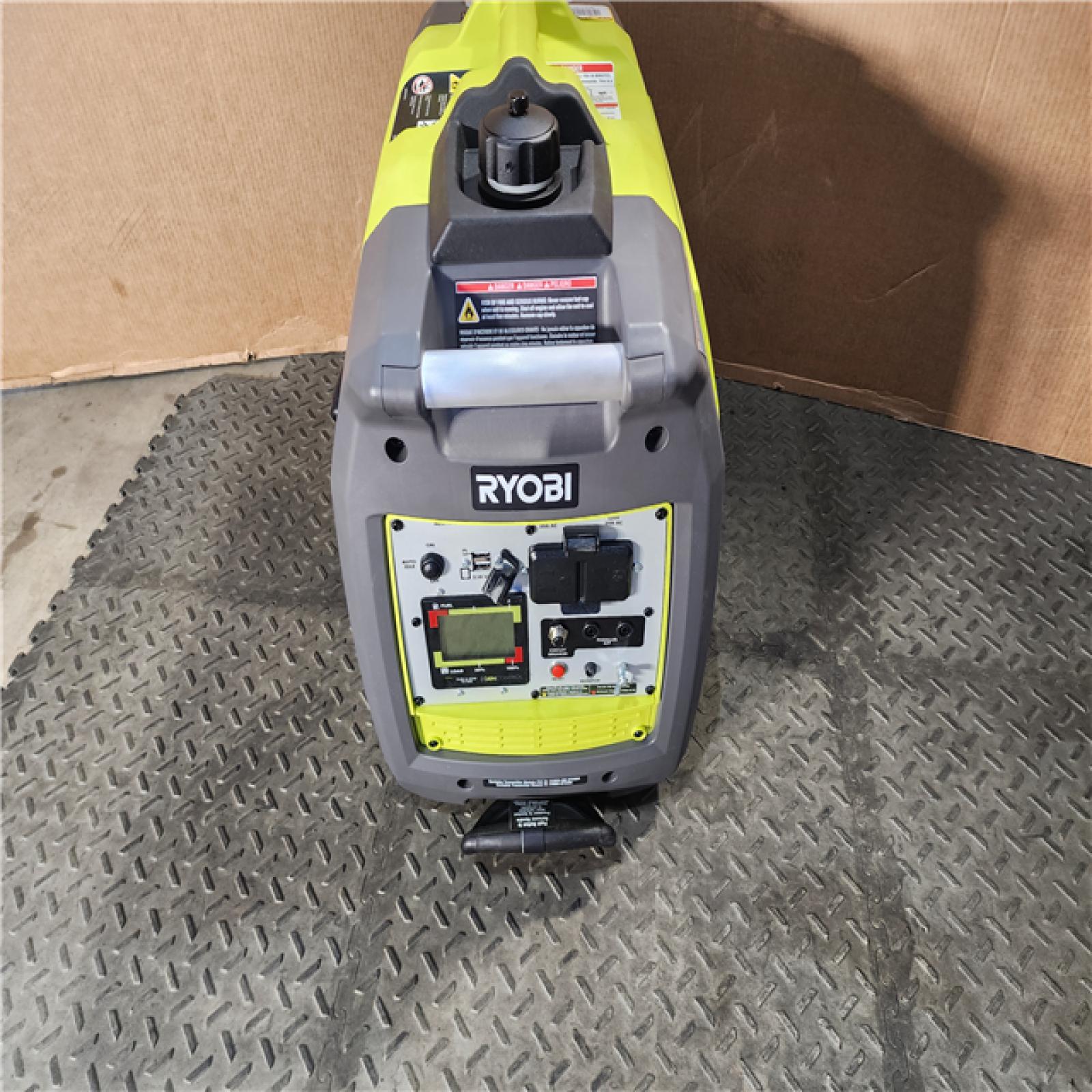HOUSTON LOCATION - AS-IS RYOBI 2,300-Watt Recoil Start Bluetooth Super Quiet Gasoline Powered Digital Inverter Generator with CO Shutdown Sensor