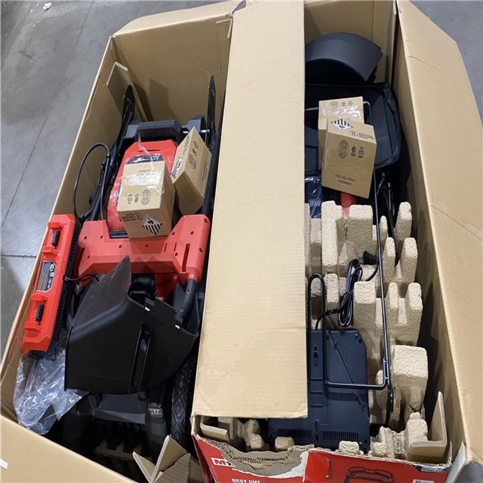 Dallas Location - As-Is 	Milwaukee M18 FUEL Brushless Cordless 21 in. Walk Behind Dual Battery Self-Propelled Mower Kit(Lot Of 2)