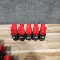 HOUSTON LOCATION - AS-IS MILWAUKEE BATTERY PACK QTY - 15