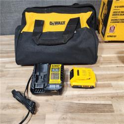 HOUSTON LOCATION - AS-IS DeWALT DCN681D1 20V MAX 18ga Cordless Brushless Narrow Crown Stapler Kit w/ BATTERY & CHARGER