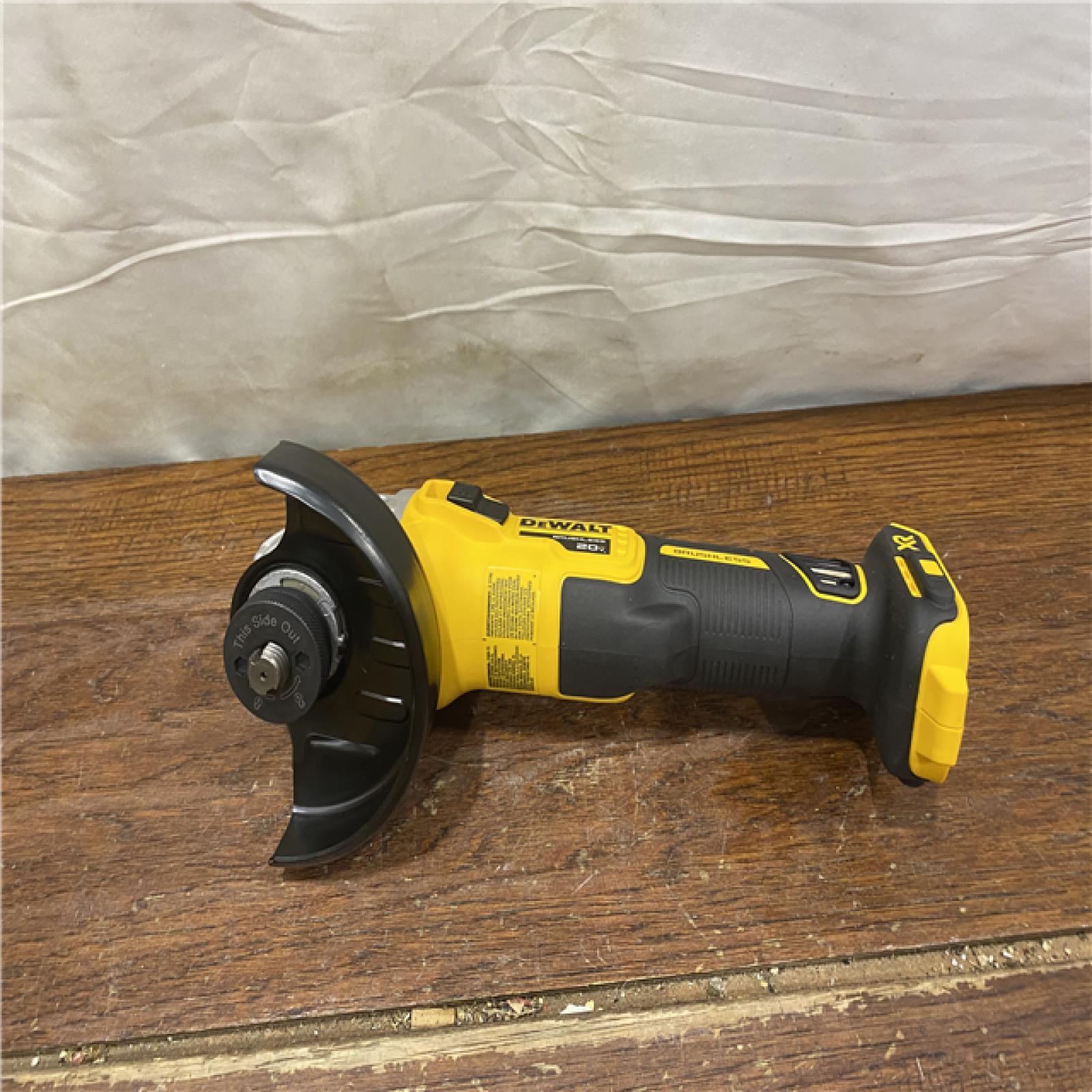 AS-IS DeWalt DCG405B 20V Max XR 4.5-Inch Slide Switch Small Angle Grinder (Tool Only)