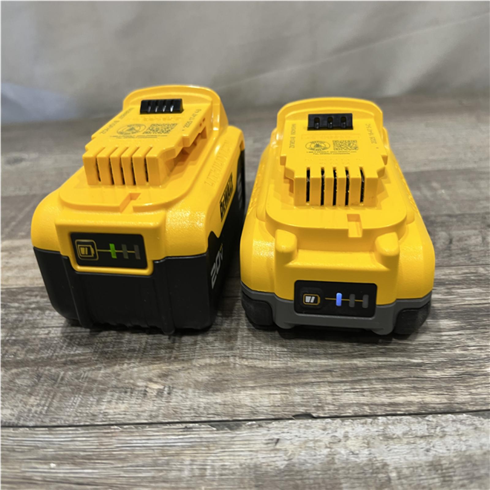 AS-IS DEWALT 20V MAX Lithium-Ion Starter Kit with 4.0 Ah and 5.0 Ah Batteries and Charger