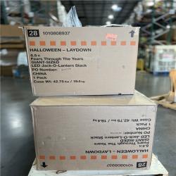 DALLAS LOCATION - Home Accents Holiday 8.5 ft. Giant-Sized LED Jack-O-Lanterns Stack PALLET -(3 UNITS)