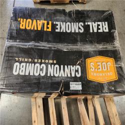 Phoenix Location NEW OKLAHOMA JOE'S 3-Burner Canyon Combo Charcoal and Gas Smoker and Grill in Black