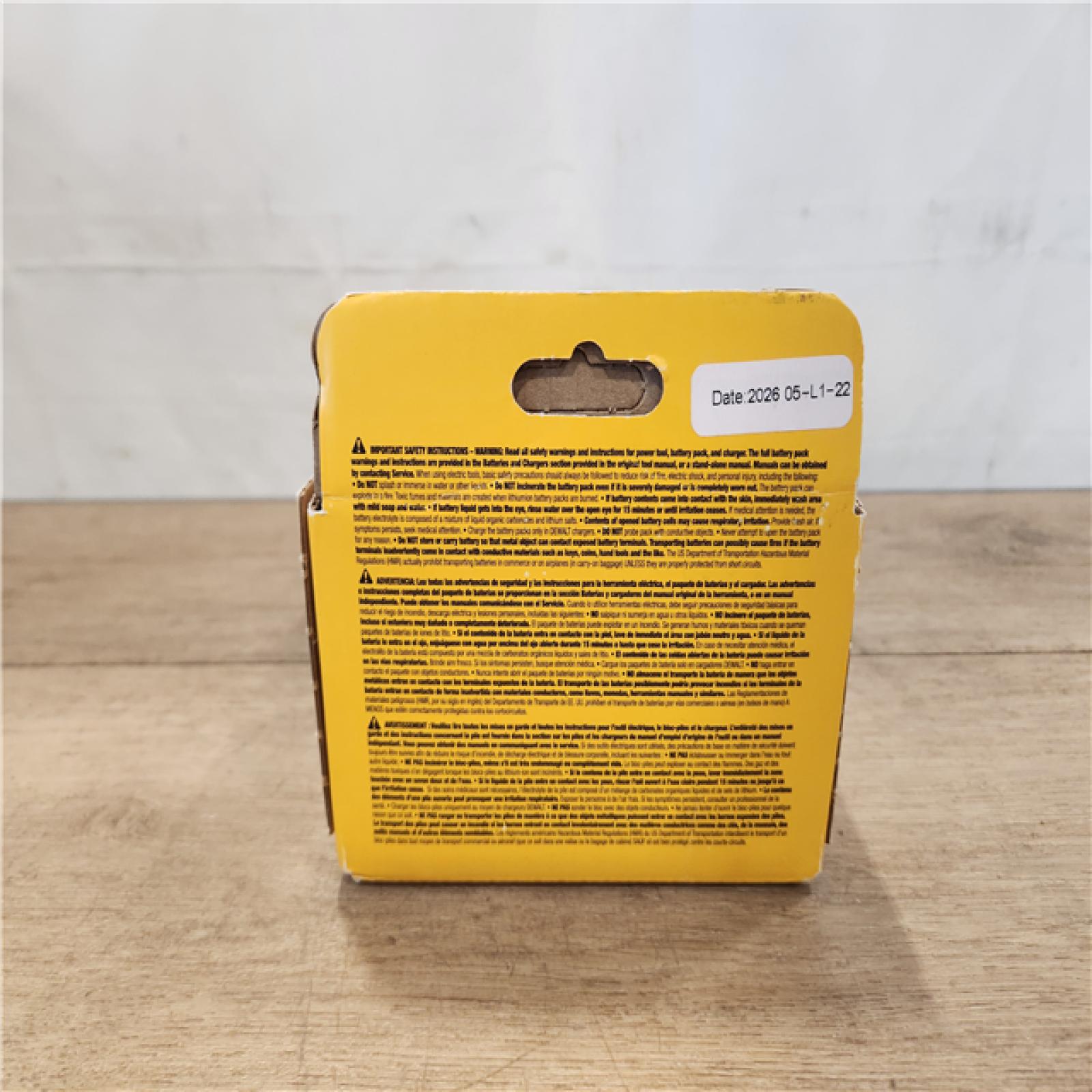 NEW- 20V MAX*/60V MAX* FLEXVOLT 6Ah Battery