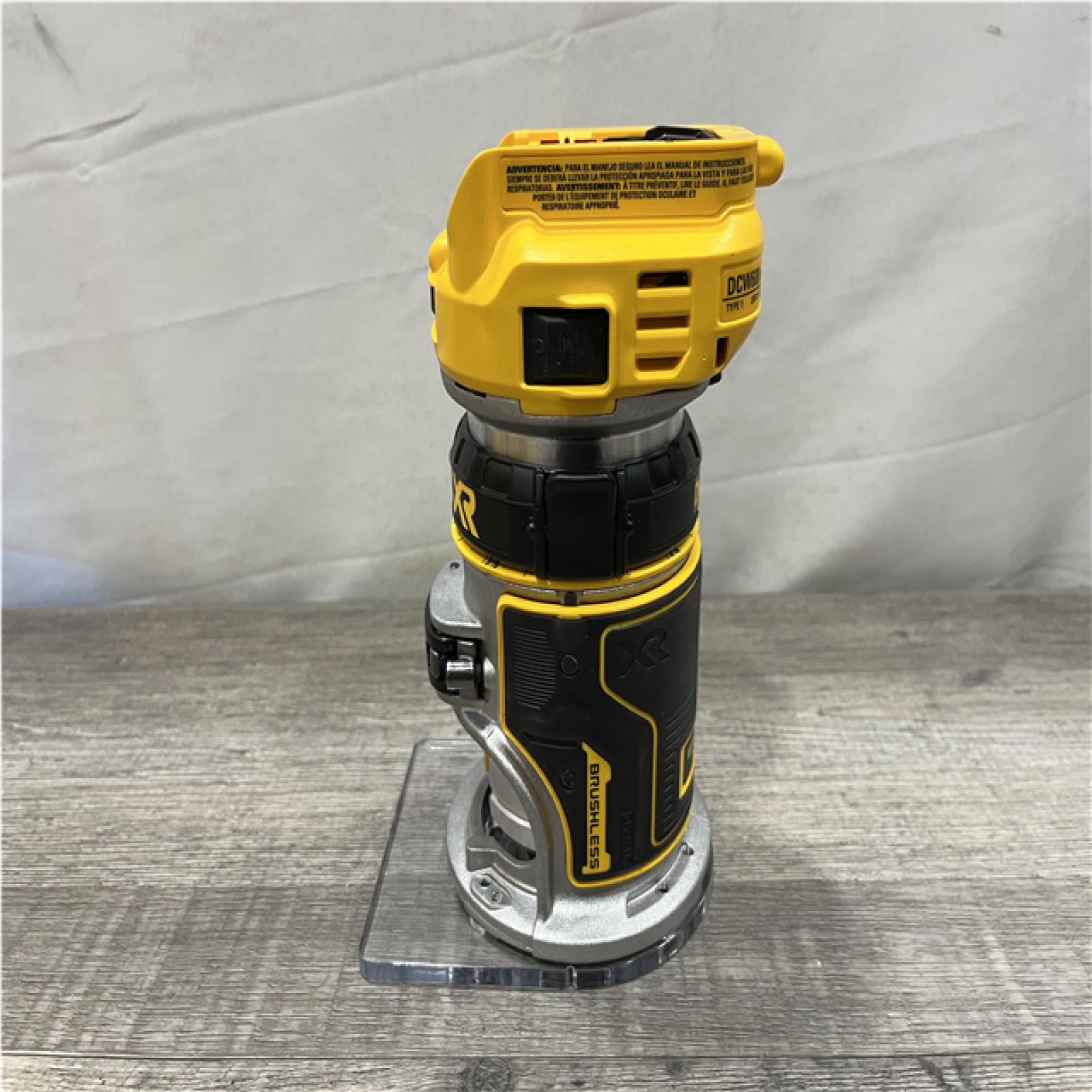 AS-IS DEWALT 20V MAX XR Cordless Brushless Fixed Base Compact Router (Tool Only)