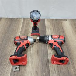 AS-IS Milwaukee M18 18-Volt Lithium-Ion Cordless Combo Kit 6-Tool with 2-Batteries, Charger and Tool Bag
