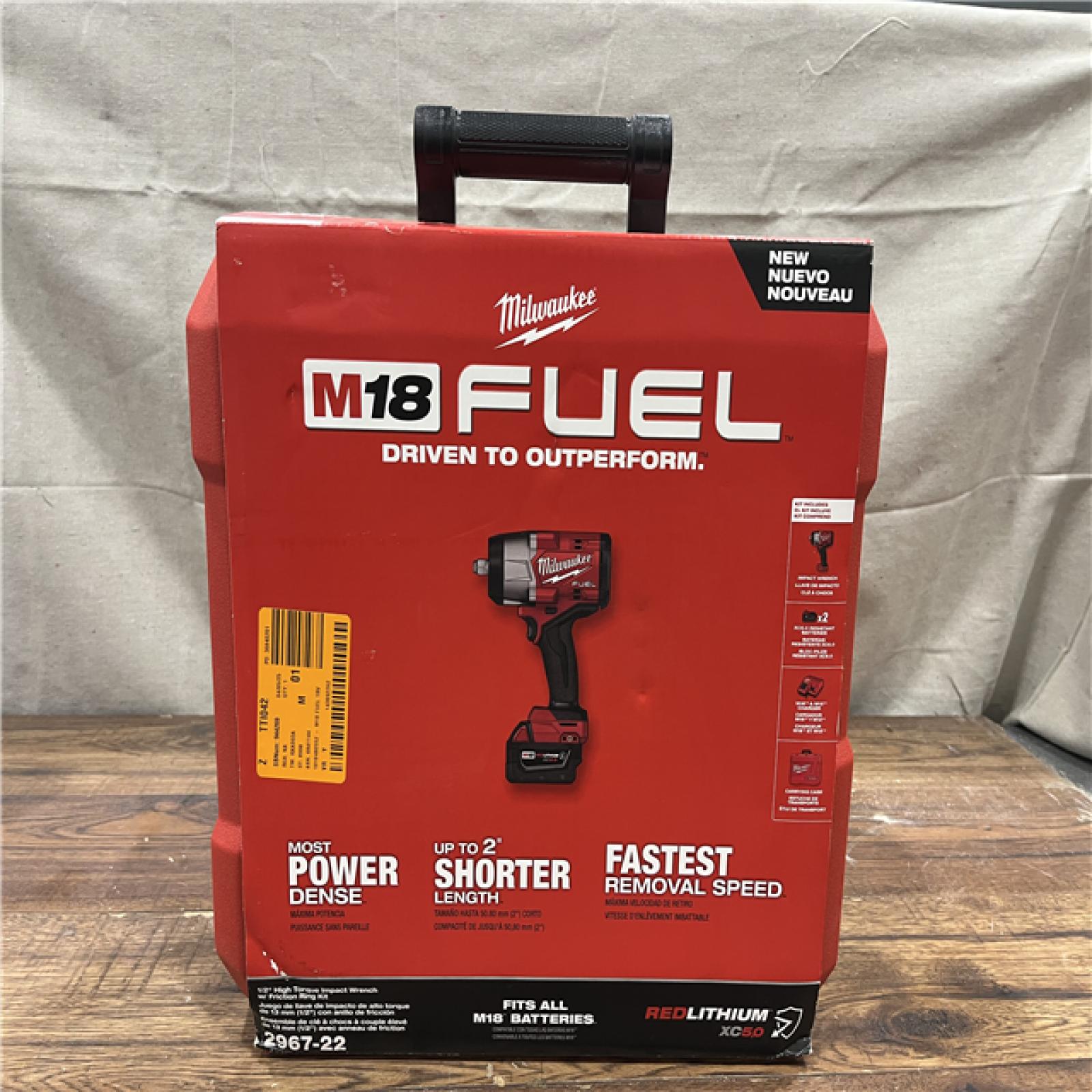 AS-IS Milwaukee M18 FUEL 1/2 in. Cordless Brushless High Torque Impact Wrench Kit (Battery & Charger)