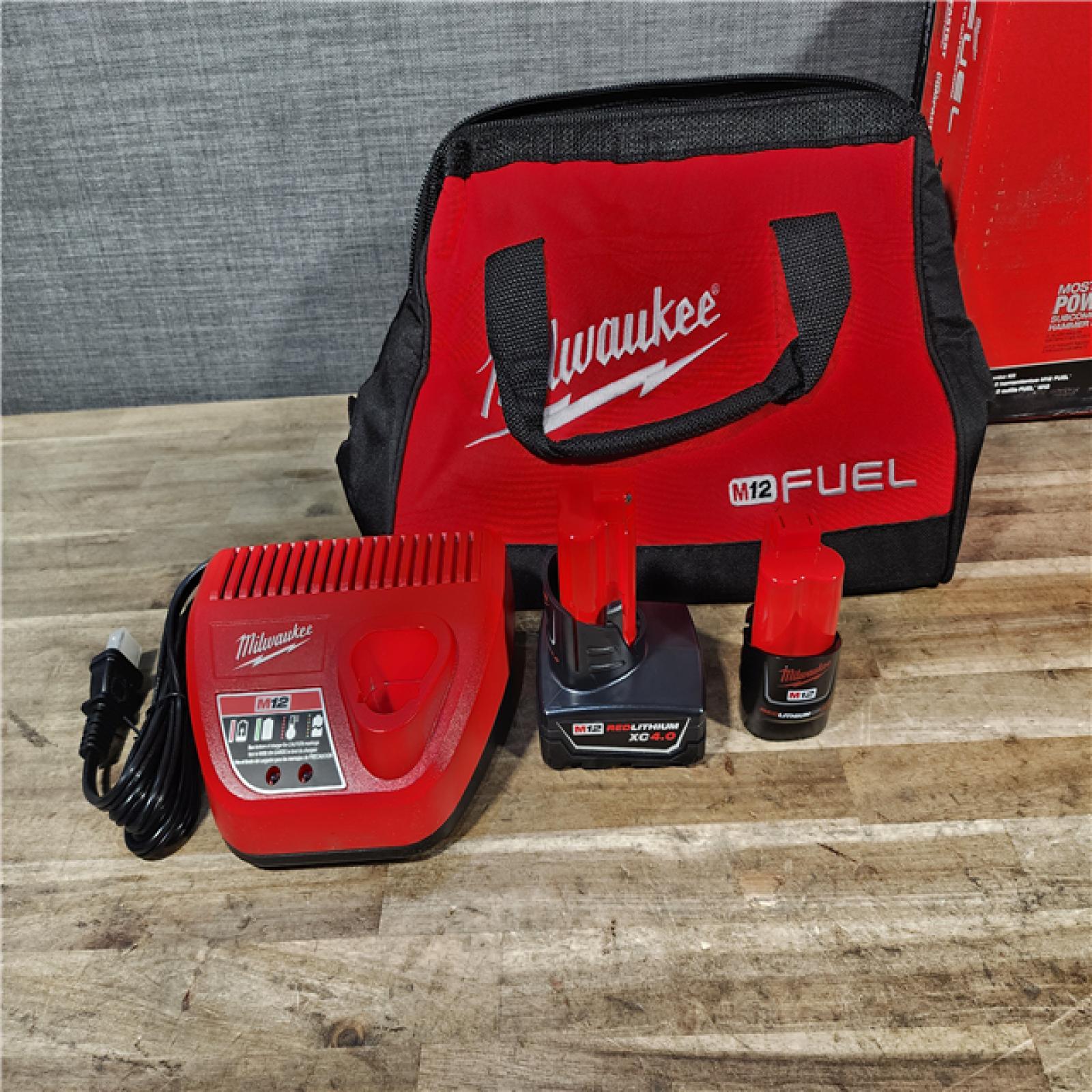 HOUSTON LOCATION - AS-IS (APPEARS LIKE NEW) Milwaukee FUEL 12-Volt Lithium-Ion Brushless Cordless Hammer Drill and Impact Driver Combo Kit