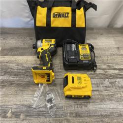 AS-IS DEWALT Atomic 20V Max Lithium-Ion Brushless Cordless Compact 1/4 in. Impact Driver Kit