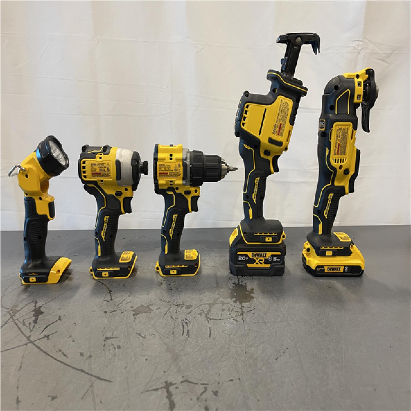 AS-IS - DEWALT 20-Volt MAX Lithium-Ion Cordless 7-Tool Combo Kit