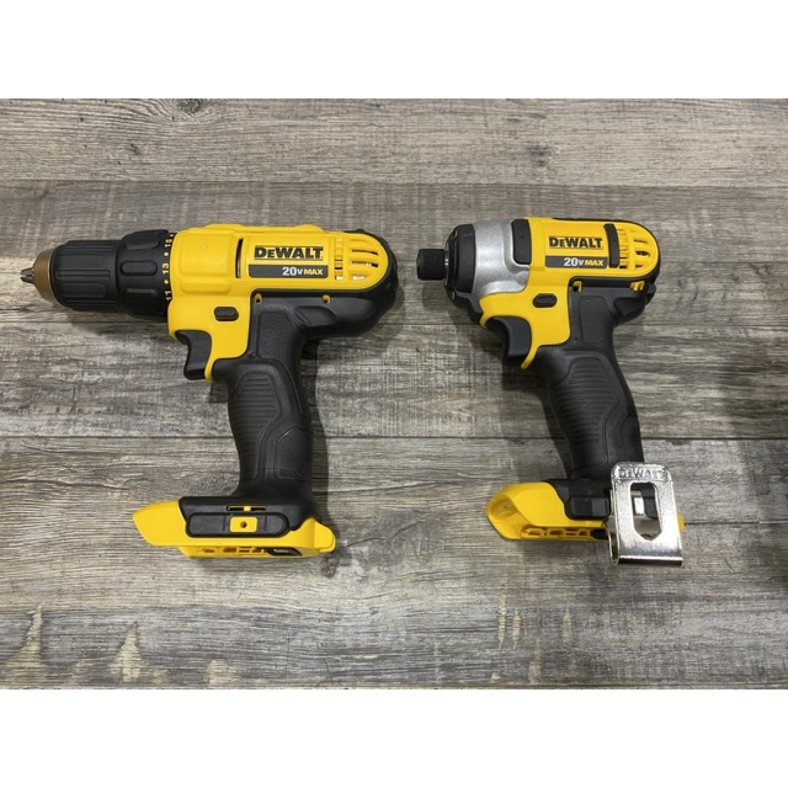 AS-IS DEWALT 20V MAX Cordless Drill/Impact 2 Tool Combo Kit