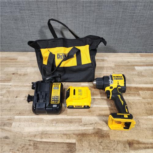 HOUSTON LOCATION - AS - IS DEWALT Atomic 20V Lithium-Ion Cordless Compact 1/2 in. Drill/Driver Kit