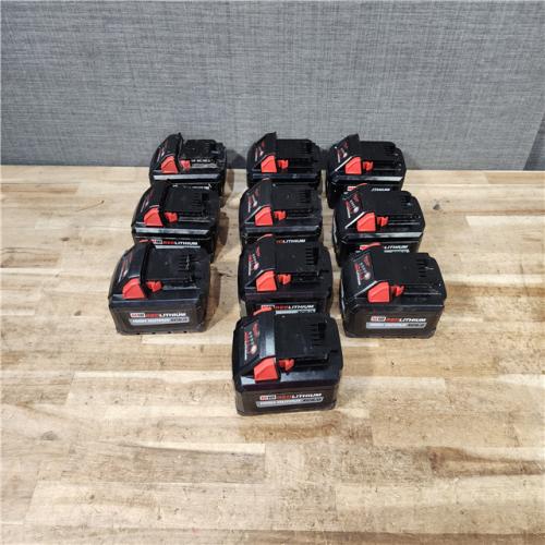 HOUSTON LOCATION - AS - IS MILWAUKEE BATTERY PACK QTY - 10