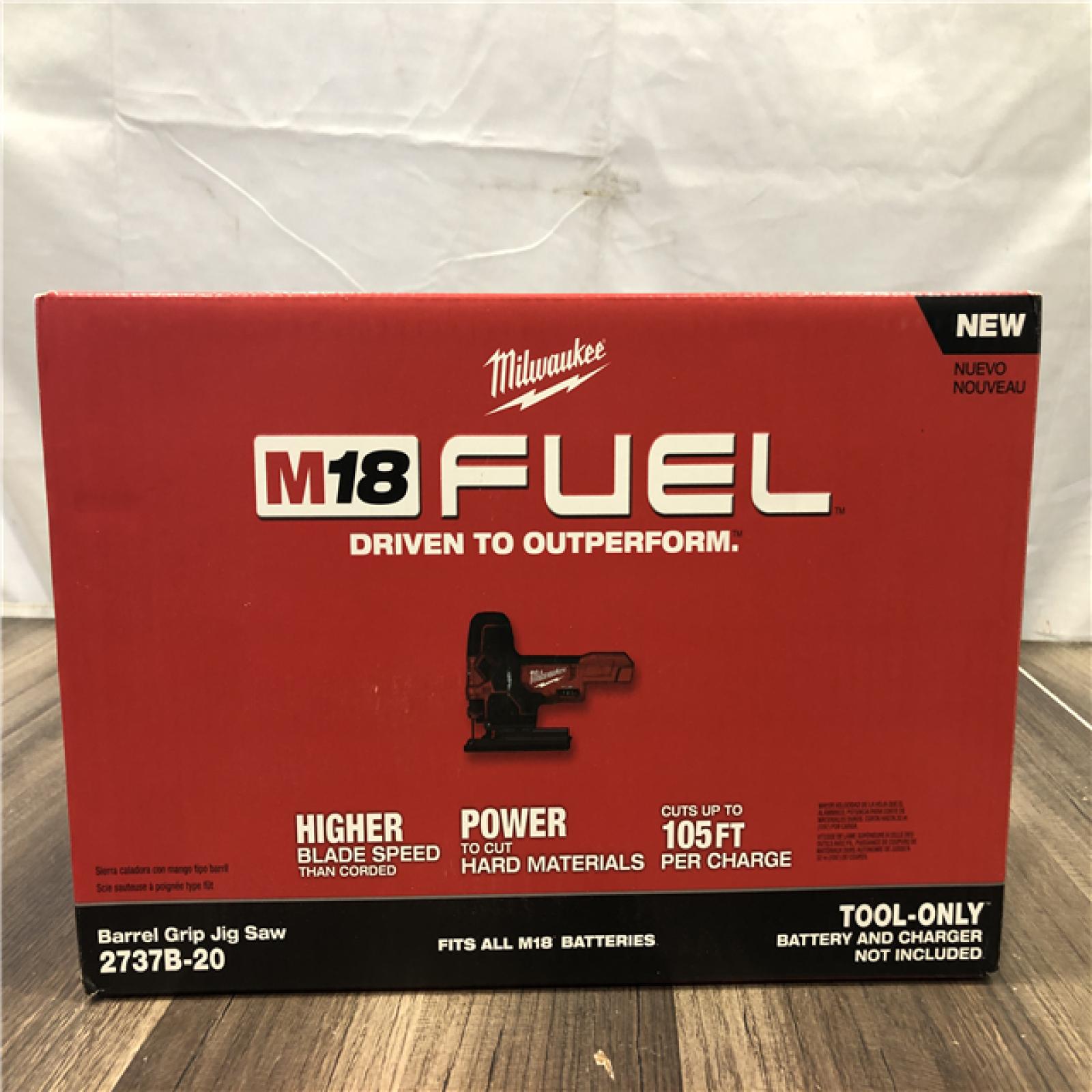 NEW- Milwaukee FUEL 18V Lithium-Ion Brushless Cordless Barrel Grip Jig Saw (Tool Only)