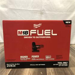 NEW- Milwaukee FUEL 18V Lithium-Ion Brushless Cordless Barrel Grip Jig Saw (Tool Only)