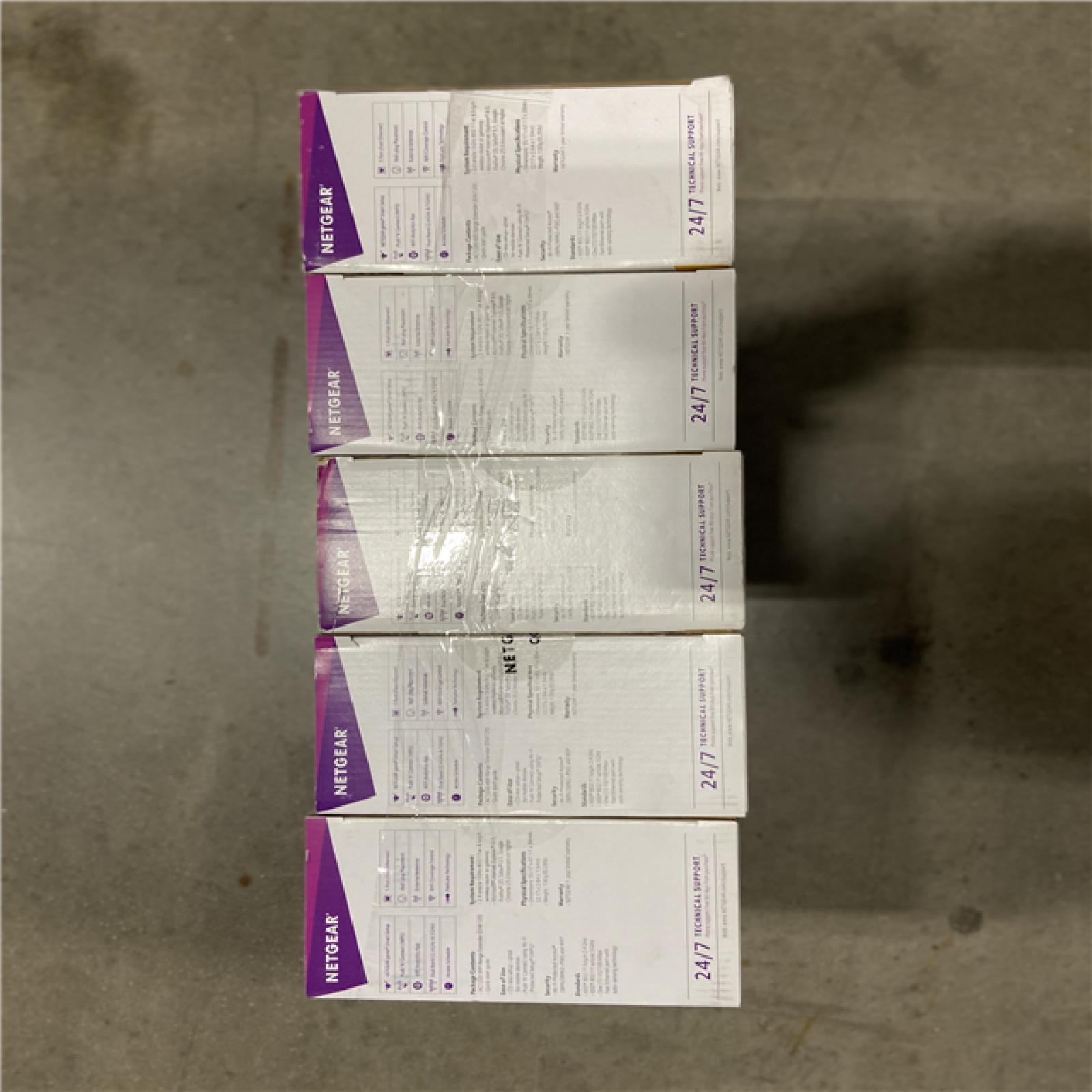 NEW! - NETGEAR Wi-Fi Range Extender EX6120 - Coverage Up to 1500 Sq Ft and 25 Devices with AC1200 Dual Band Wireless Signal Booster & Repeate (5 UNITS)