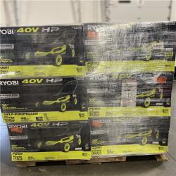 DALLAS LOCATION - NEW! RYOBI 40V HP Brushless 20 in. Cordless Battery Walk Behind Push Lawn Mower (Tool Only) - 6 UNITS