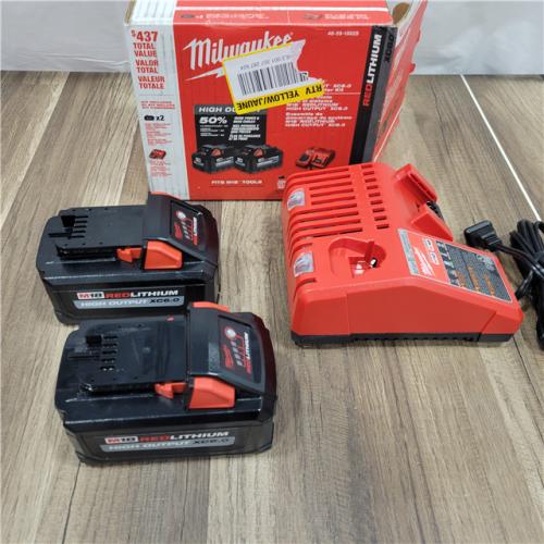 AS-IS Milwaukee M18 Red Lithium High Output XC6.0 System Starter Kit 48-59-1862S