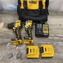 AS-IS DEWALT ATOMIC 20V MAX Lithium-Ion Cordless 2-Tool Combo Kit