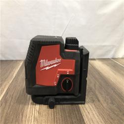AS-IS MILWAUKEE 100 ft. REDLITHIUM Lithium-Ion USB Green Rechargeable Cross Line Laser Level (TOOL ONLY)
