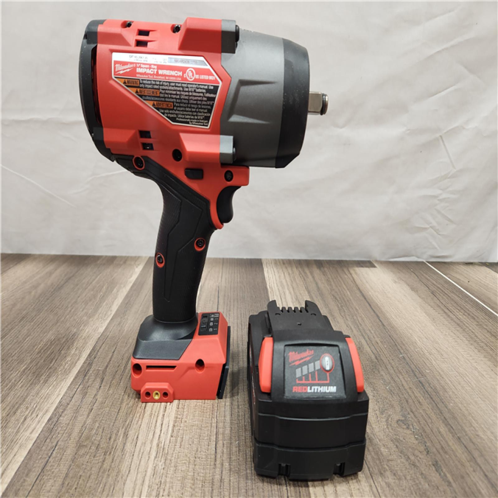 AS-IS- Milwaukee M18 1/2 in. Cordless Brushless High Torque Impact Wrench Kit (Battery & Charger)