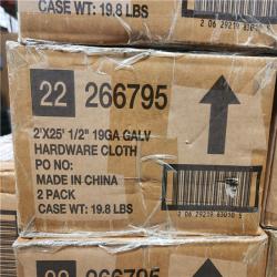 Phoenix Location Everbilt Galvanized Steel 1/2 in. Mesh 2 ft. x 25 ft. 19-Gauge Hardware Cloth Pallet (39 Total)