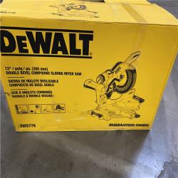 As-Is- DeWalt 15 Amps 12 in. Corded Dual-Bevel Sliding Compound Miter Saw