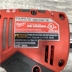 AS-IS Milwaukee FUEL 12V Lithium-Ion Brushless Cordless 1/4 in. Right Angle Die Grinder Kit