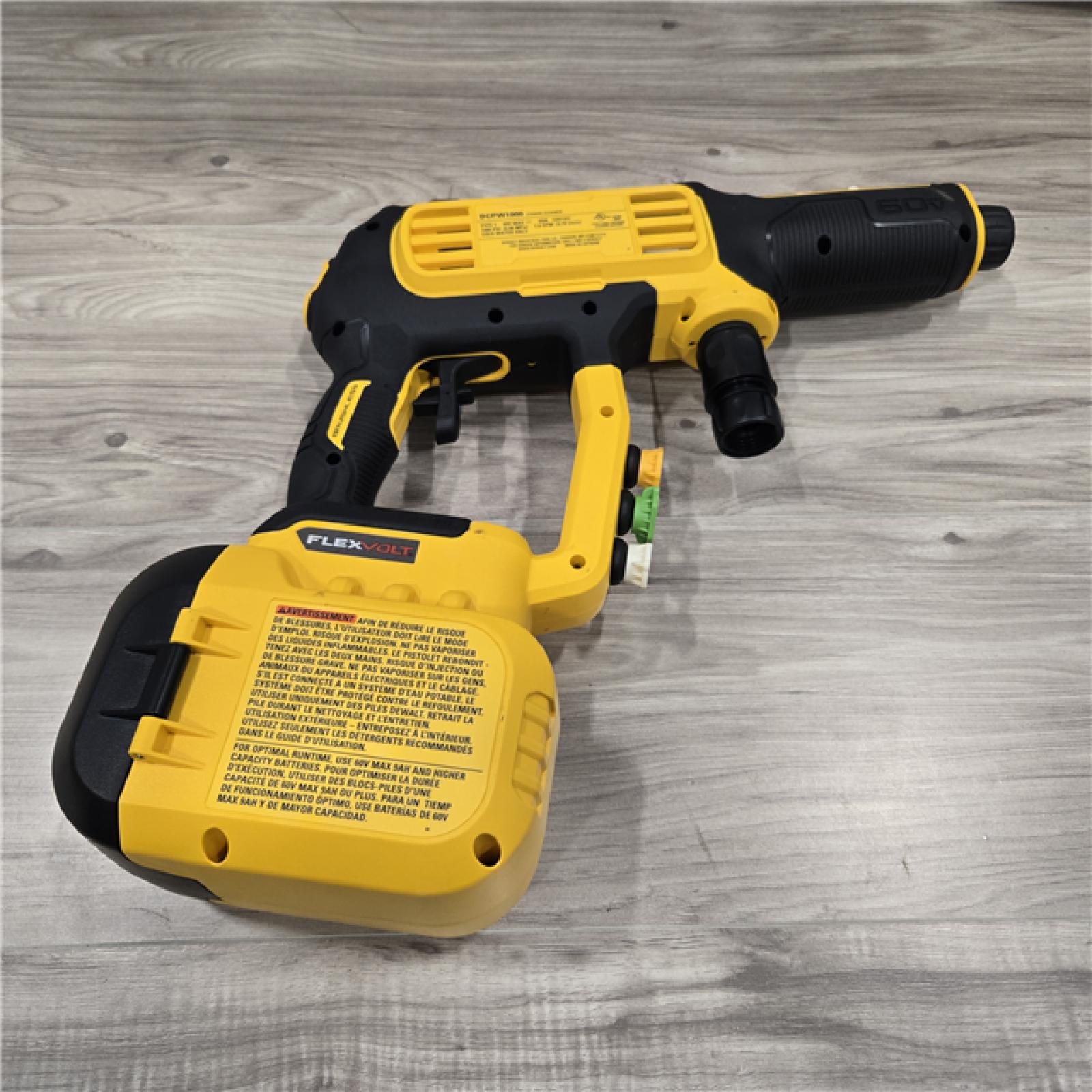 LIKE NEW! - DEWALT FLEXVOLT 60V MAX 1000 PSI Cold Water Cordless Power Cleaner (Tool Only)