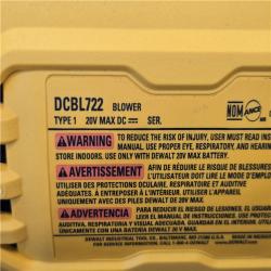 AS-IS DEWALT 20V MAX* XR Cordless Handheld Blower Kit