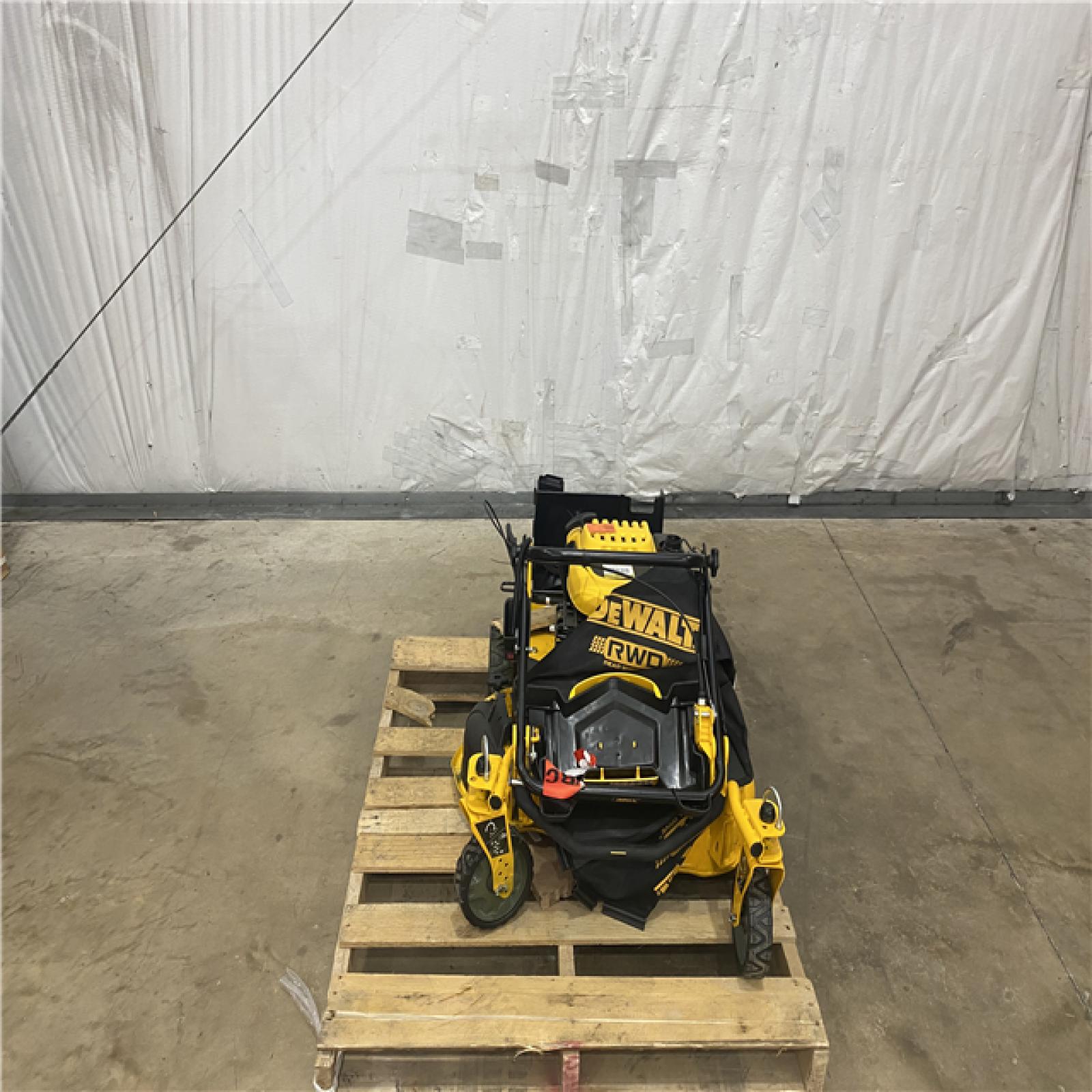 Houston Location - AS-IS Outdoor Power Equipment DEWALT LAWN MOWER 28 INCH WIDE CUT