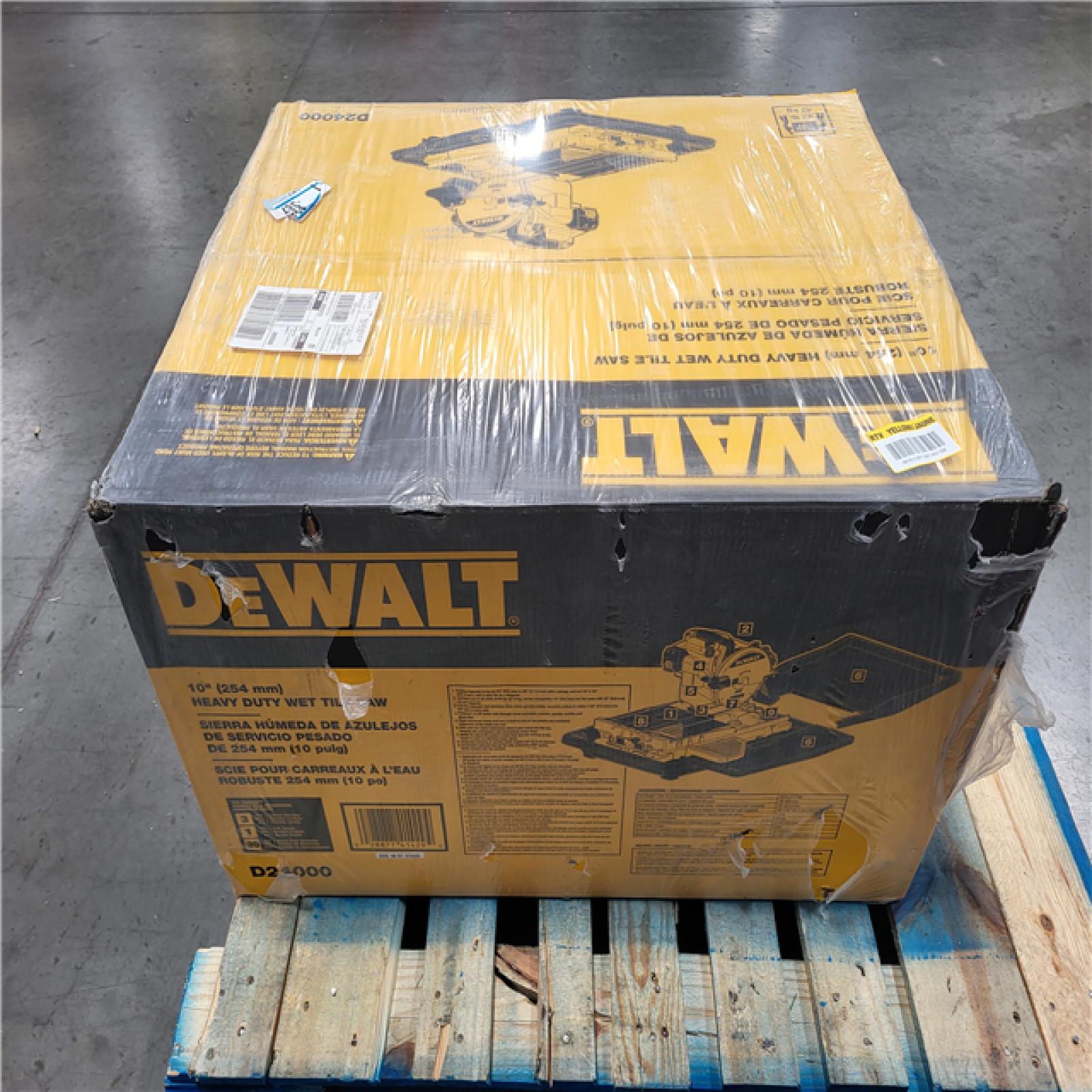 CALIFORNIA AS-IS NEW DEWALT HEAVY DUTY WET TILE SAW