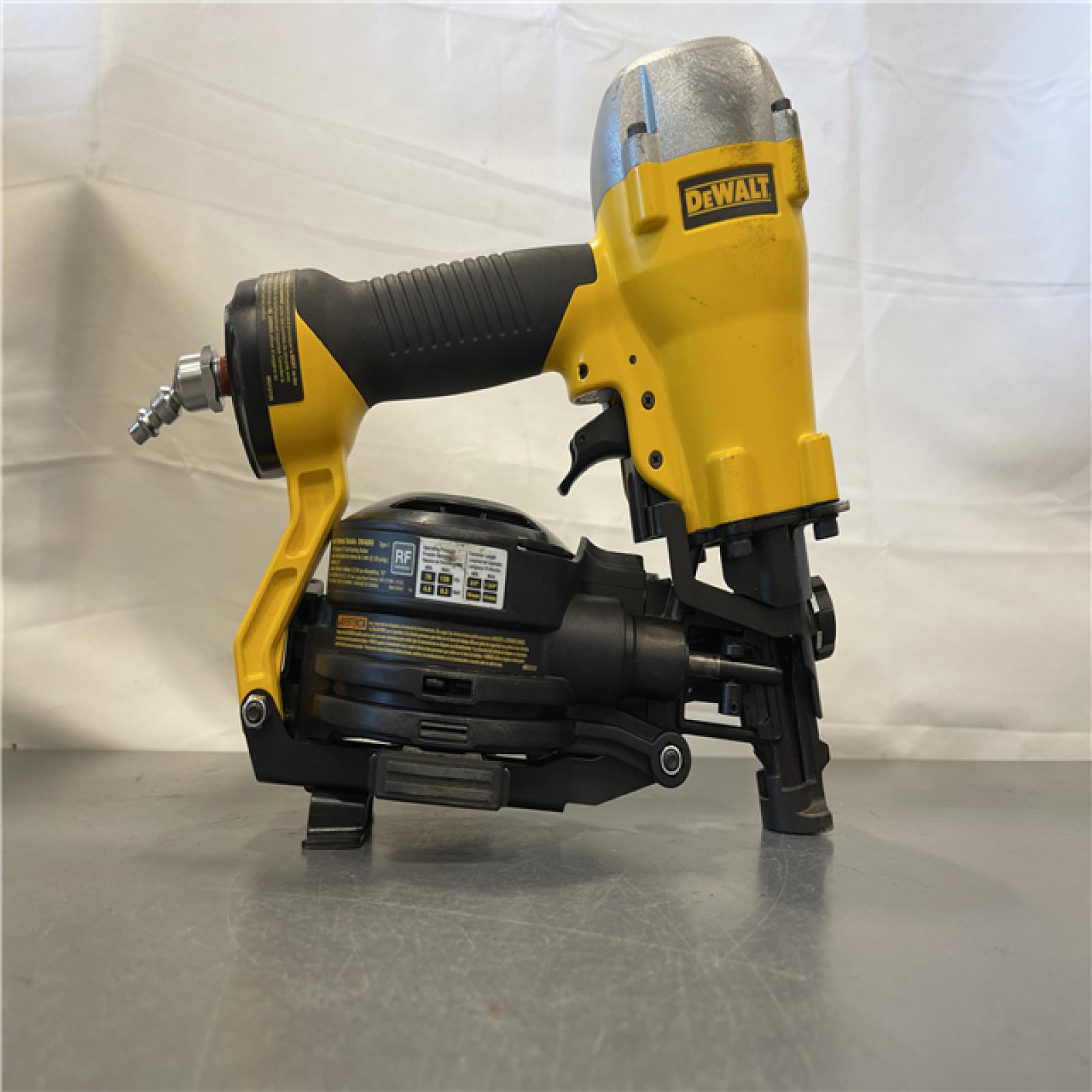 AS-IS - DeWalt 1-3/4 in. 15 Degree Pneumatic Coil Roofing Nailer