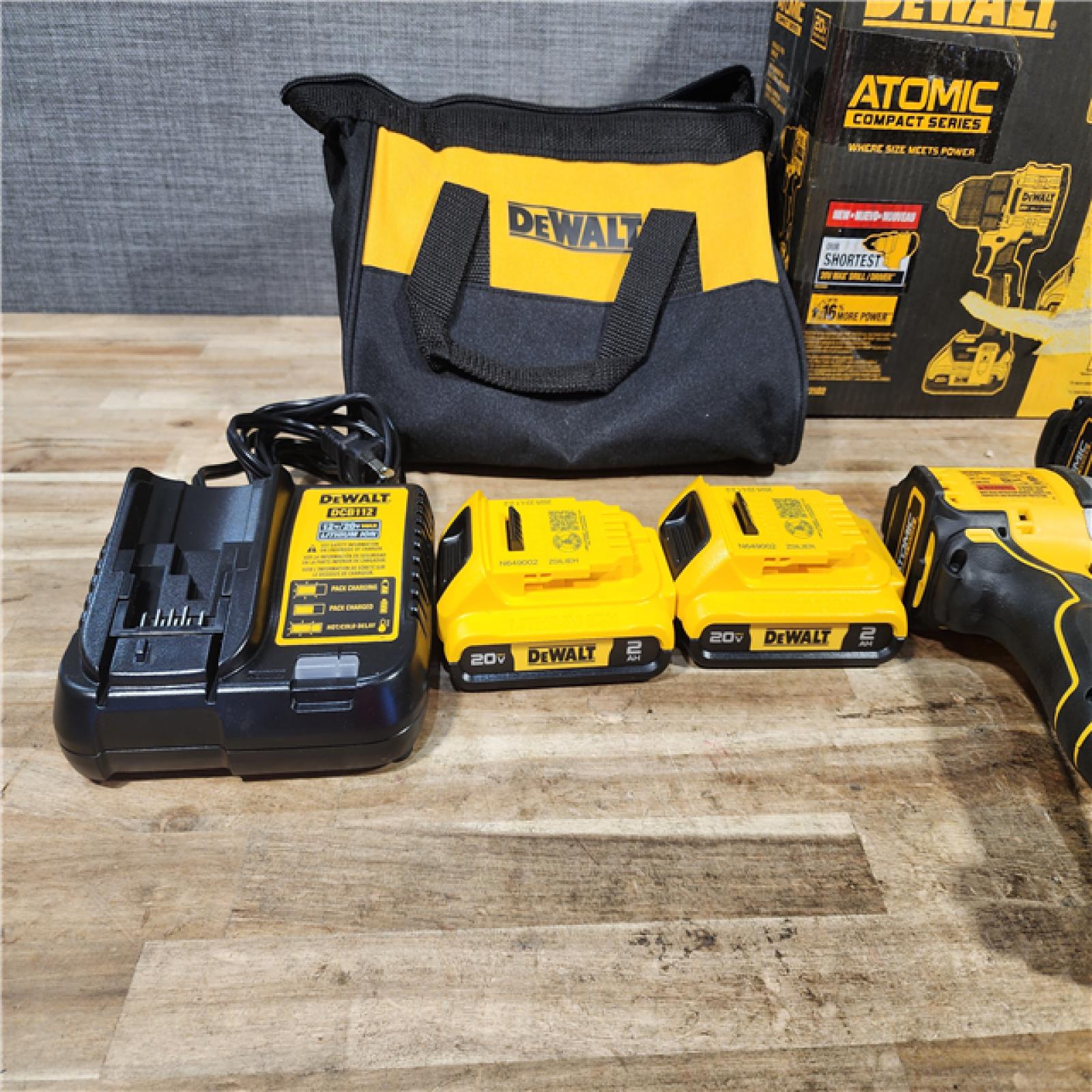 HOUSTON LOCATION - AS - IS DEWALT ATOMIC 20-Volt MAX Lithium-Ion Cordless Combo Kit